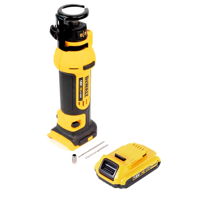 DeWalt DCS 551 N Akku Trockenbaufräse 18 V + 1x Akku 2,0 Ah - ohne Ladegerät