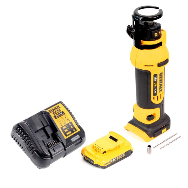 DeWalt DCS 551 D1 Akku Trockenbaufräse 18 V + 1x Akku 2,0 Ah + Ladegerät