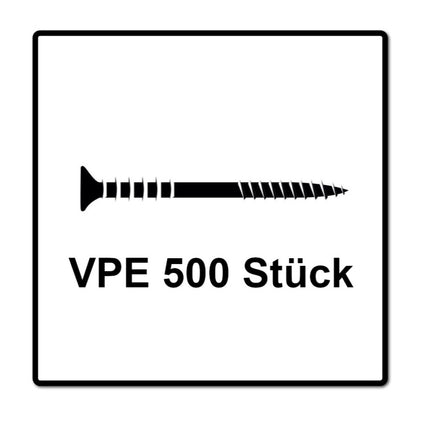 SPAX Justierschraube 6,0 x 60 mm 500 Stück ( 5x 161010600603 ) Justiergewinde mit Halterillen Flachkopf T-STAR Plus 4Cut WIROX