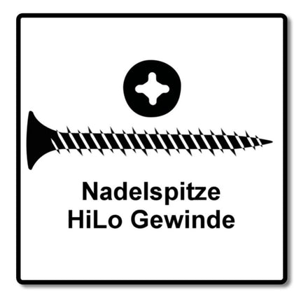 SPAX GIX-C tornillos para paneles de yeso 3,9 x 45 mm 5000 piezas (5x 1791170390456) cabeza de fresado afilada con rosca completa ranura cruzada fosfatada punta de aguja H2