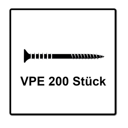 SPAX Justierschraube 6,0 x 110 mm 200 Stück ( 2x 161010601105 ) Justiergewinde mit Halterillen Flachkopf T-STAR Plus 4Cut WIROX - Toolbrothers