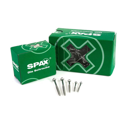SPAX Universal Screw 5.0 x 100 mm - Partial Thread - Countersunk Head - T-STAR plus - 4Cut - WIROX - 200 pcs. (2x 0191010501003)