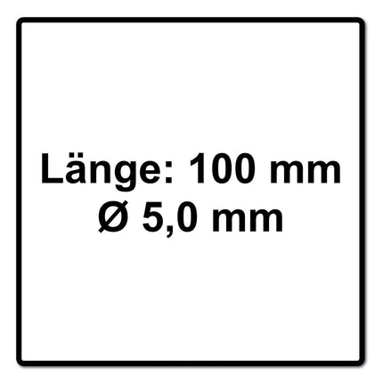 SPAX Universal Screw 5.0 x 100 mm - Partial Thread - Countersunk Head - T-STAR plus - 4Cut - WIROX - 200 pcs. (2x 0191010501003)
