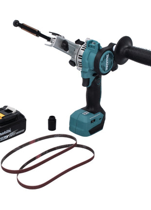 Makita DBS 180 G1 Akku Bandfeile 18 V 9 x 533 mm Brushless + 1x Akku 6,0 Ah - ohne Ladegerät - Toolbrothers