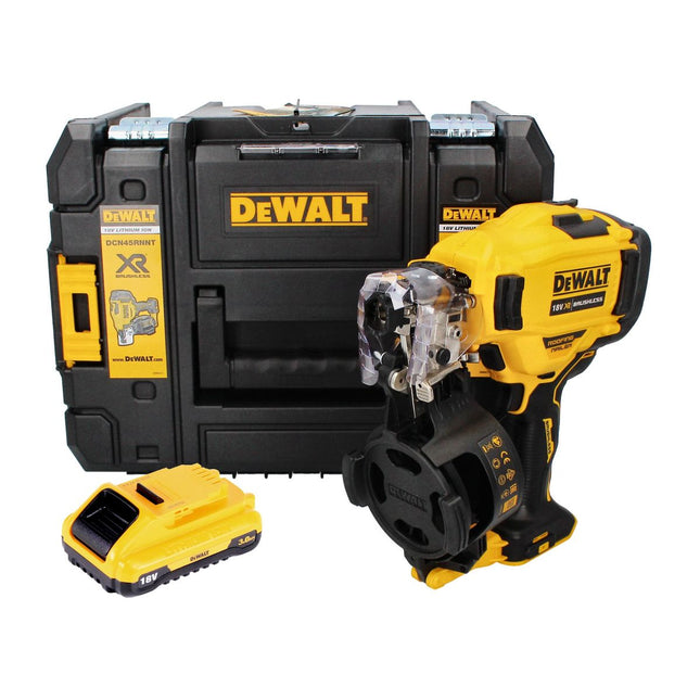 DeWalt DCN 45 RNNT Akku Nagler Coil Nailer 18 V 19 - 44 mm Brushless + 1x Akku 3,0 Ah + TSTAK - ohne Ladegerät