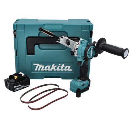 Lima a nastro a batteria Makita DBS 180 T1J 18 V 9 x 533 mm senza spazzole + 1x batteria ricaricabile 5,0 Ah + Makpac - senza caricabatterie