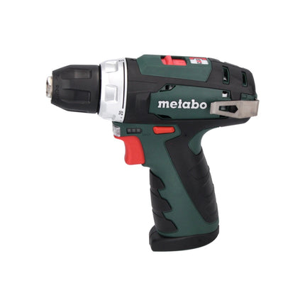 Metabo PowerMaxx BS Basic Set Akku Bohrschrauber 10,8 V 34 Nm ( 600080880 ) + 2x Akku 2,0 Ah + Ladegerät + 64 tlg. Bit Bohrer Set + 1x FFP2 Maske + Koffer