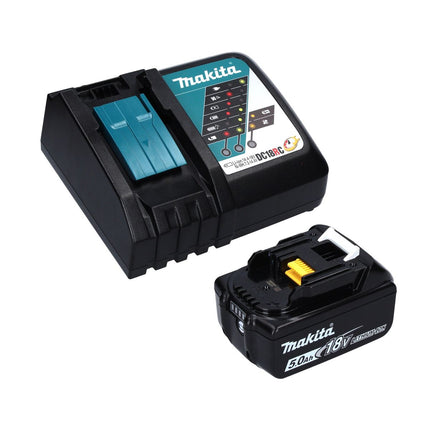 Makita DRV 250 RT1J remachadora a batería 18 V 20 kN sin escobillas + 1x batería 5,0 Ah + cargador + Makpac