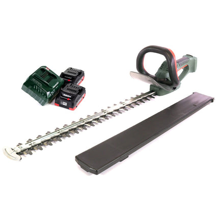 Metabo AHS 18-65 V Cordless hedge trimmer 63 cm 18 V + 2x Batteries 4.0 Ah + Charger