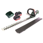 Metabo AHS 18-65 V cordless hedge trimmer 18 V 63 cm + 2x battery 8.0 Ah + charger