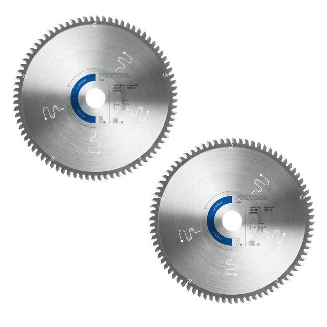 Festool Spezial Kreissägeblatt Set 2x TF80 A 254 x 2,4 x 30 mm ( 2x 575978 ) für TKS 80 Tischkreissäge