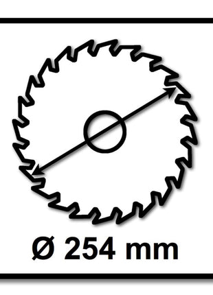 Festool Panther circular saw blade set 2x PW24 254 x 2.4 x 30 mm ( 2x 575974 ) for TKS 80 table saw