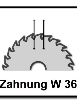 Festool 3x HW 216 x 30 x 2,3 mm Jeu de lames de scie circulaire universelle W36 216 mm - 36 dents (3x 500124)