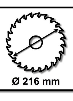 Festool 3x HW 216 x 30 x 2,3 mm Jeu de lames de scie circulaire universelle W36 216 mm - 36 dents (3x 500124)