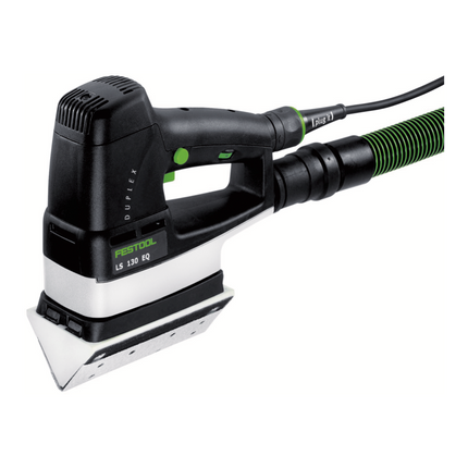 Lijadora lineal Festool LS 130 EQ-Plus DUPLEX 260 W 133 x 80 mm + 1x kit de montaje zapata de perfil + 400x tiras de lijado + Systainer