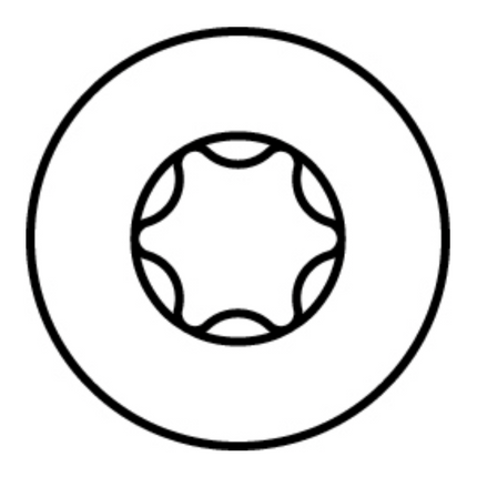 HECO MULTI MONTI plus F Vis d'ancrage 6,0x40mm, Vis à béton, Tête fraisée, T-Drive, Zinguée bleue, A2K, 100 pcs. (49860)