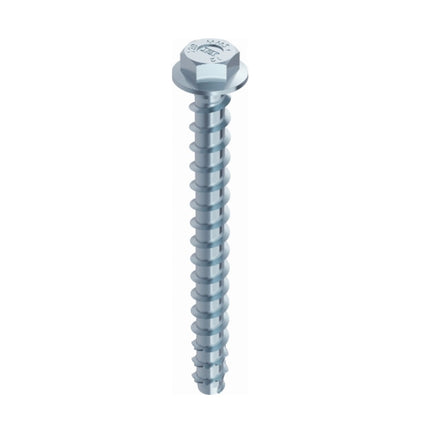 HECO MULTI MONTI plus SS Screw Anchor7.5x40mm, Concrete Screw, Hexagonal Head with Combined Washer, Blue Zinc Plated, A2K, 100 pcs. (48389)