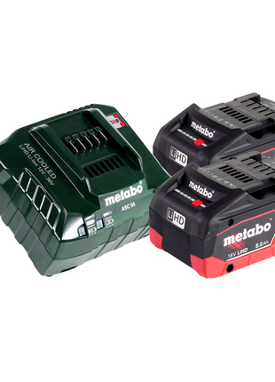 Metabo BS 18 LTX BL I Akku Bohrschrauber 18 V 120 Nm + 2x Akku 8,0 Ah + Ladegerät + metaBOX