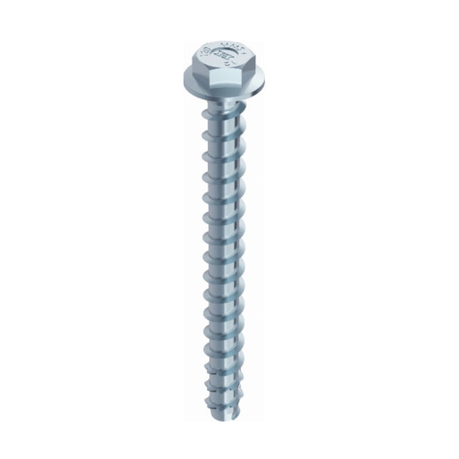 HECO MULTI MONTI plus SS Screw Anchor 10.0 x 60mm Concrete screw, hexagonal head, galvanised blue, A2K 50 pcs (2x 48439)
