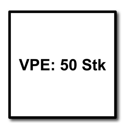 HECO MULTI MONTI plus SS Screw Anchor 10.0 x 60mm Concrete screw, hexagonal head, galvanised blue, A2K 50 pcs (2x 48439)