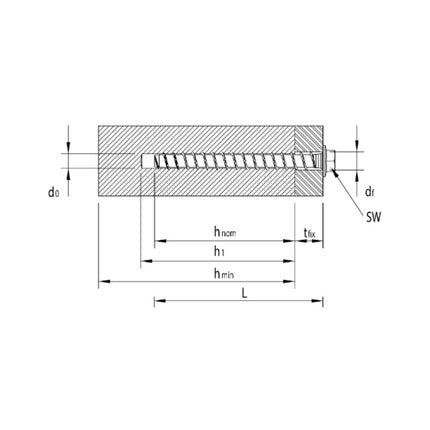 HECO MULTI MONTI plus SS Schraubanker 7,5 x 100 mm 100 Stück ( 2x 49817 ) Betonschraube Sechskantkopf mit angepresster Scheibe verzinkt blau A2K