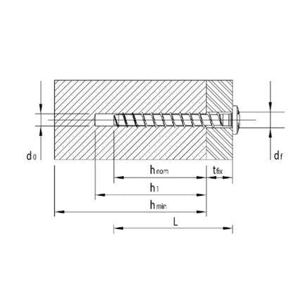HECO MULTI MONTI plus MS Schraubanker 7,5 x 60 mm 200 Stück ( 4x 52374 ) Betonschraube flacher Rundkopf T-Drive verzinkt blau A2K