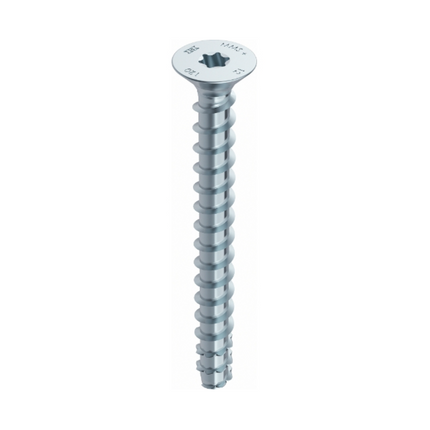 HECO MULTI MONTI plus F Screw Anchor, 6.0 x 60 mm, Concrete screws, Countersunk head, Blue zinc-plated, A2K, 400 pcs. (4x 48497)