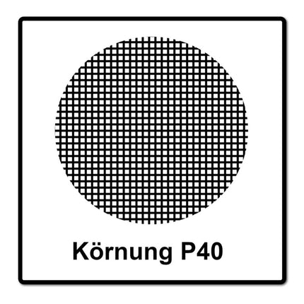 Discos de lijado Mirka BASECUT 150 mm P40 50 piezas (2261105040) Agarre 15 agujeros