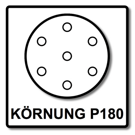 Discos de lijado Mirka BASECUT 150 mm P180 100 piezas (2261109918) Agarre 15 agujeros