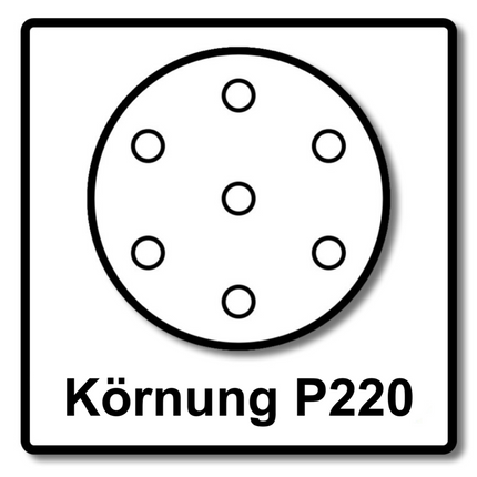 Mirka BASECUT Schleifscheiben 150 mm P220 400 Stk. ( 4x 2261109922 ) Grip 15 Loch