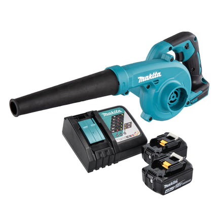 Makita DUB 185 RM soplador de hojas sin cable soplador 18 V + 2x batería 4.0 Ah + cargador