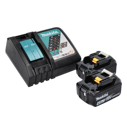 Makita DUB 185 RM soplador de hojas sin cable soplador 18 V + 2x batería 4.0 Ah + cargador