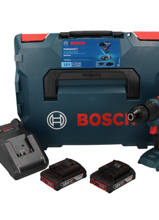 Bosch GSB 18V-55 Professional Akku Schlagbohrschrauber 18 V 55 Nm Brushless + 2x Akku 2,0 Ah + Ladegerät + L-Boxx ( 06019H5370 )