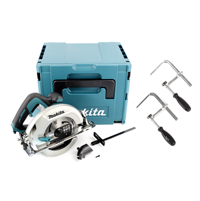 Makita HS 7601 J Hand-held circular saw 190 mm 1200 W + saw blade + 2x screw clamp + Makpac