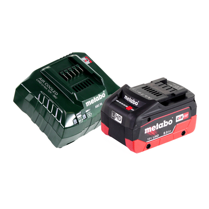 Metabo SGS 18 LTX Q cortacésped y cortasetos a batería 18 V + 1x batería 8,0 Ah + cargador + metaBOX
