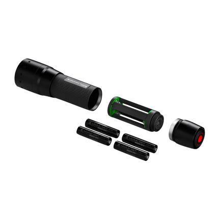 Ledlenser P7 Core LED Taschenlampe 450 lm IPX4 Schwarz ( 502180 ) + 4x Batterie