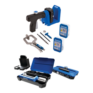 KREG Pocket Hole Jig 520 PRO Taschenloch Bohrschablone + Basis Station + Stufenbohrer + Bit + Schrauben + Zwinge
