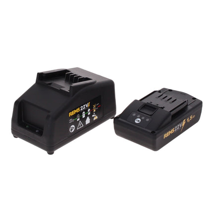 REMS Mini Press 22 V ACC Basic Pack Akku Radialpresse 21,6 V 22 kN ( 578010 R220 ) + 1x Akku 1,5 Ah + Ladegerät + Koffer