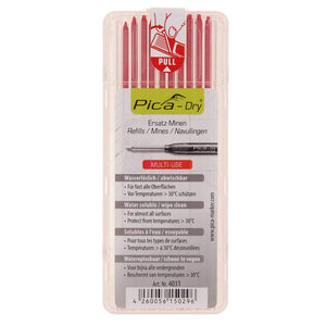 Pica DRY Ersatz Minen Wasserlöslich Rot 10 Stk. ( 4031 )