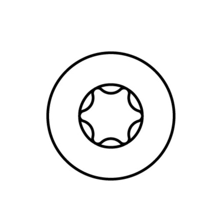 HECO TOPIX plus Vis à bois professionnelle 6,0 x 80 mm, Filetage total, Tête ronde large, T-Drive, Zingué bleu, A3K - 400 pcs. (4x 61094)