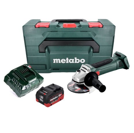 Meuleuse d'angle sur batterie Metabo W 18 LTX 125 18 V 125 mm + 1x batterie 10,0 Ah + chargeur + métaBOX