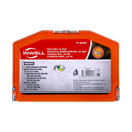 Taladro percutor inalámbrico Makita DHP 482 RF1W 18 V 62 Nm + 1x batería 3,0 Ah + cargador + juego de puntas 44 piezas