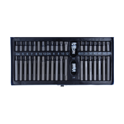 Makita DDF 458 RF1 taladro atornillador inalámbrico 18 V 91 Nm + 1x batería 3,0 Ah + cargador + juego de puntas 40 piezas