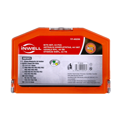 Makita DDF 458 Z Perceuse-visseuse sans fil 18 V, 91 Nm + Set d'embouts, 44 pcs. - sans batterie, sans chargeur