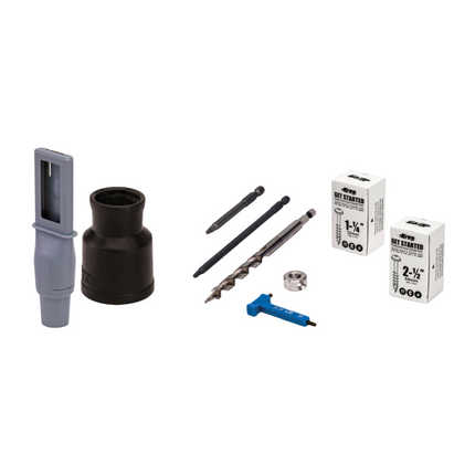 Plantilla para taladrar agujeros de bolsillo KREG 720 ( KPHJ720 ) + plantilla para taladrar espigas + broca escalonada + broca + tornillos