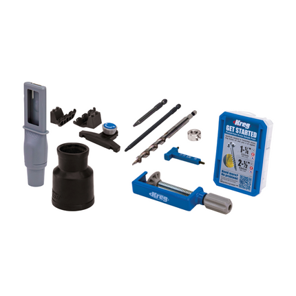 KREG Pocket Hole Jig 720 PRO pocket hole drilling jig ( KPHJ720PRO ) + dowel drilling jig + base station + step drill + bit + screws