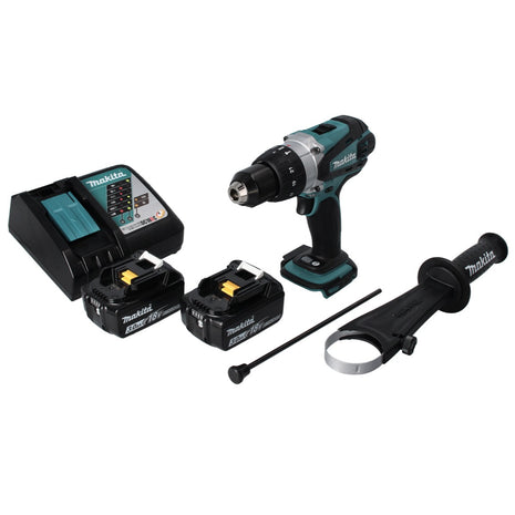 Makita DHP 458 RF cordless impact drill 18 V 91 Nm + 2x rechargeable battery 3.0 Ah + charger