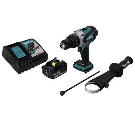 Makita DHP 458 RM1 Perceuse-visseuse à percussion sans fil 18 V 91 Nm + 1x batterie 4,0 Ah + chargeur