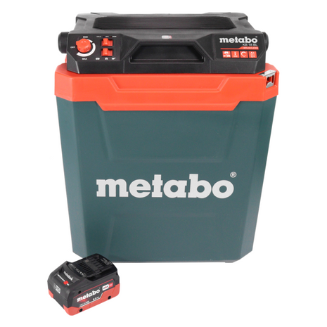 Frigorifero a batteria Metabo KB 18 BL 18 V con funzione di mantenimento in caldo 28 l senza spazzole + 1x batteria ricaricabile 8,0 Ah - senza caricabatterie