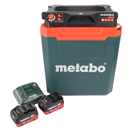 Metabo KB 18 BL Glacière sans fil 18 V avec fonction maintien au chaud 28 l Brushless + 2x batterie 8,0 Ah + chargeur